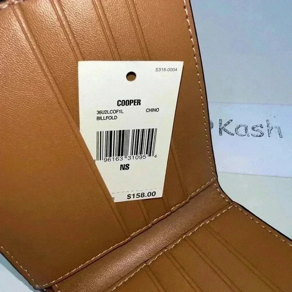 Michael Kors Cooper Mens Wallet Billfold Signature Chino - Picture 5 of 7